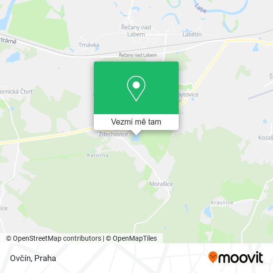 Ovčín mapa