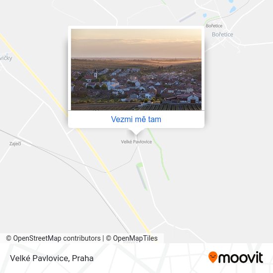 Velké Pavlovice mapa
