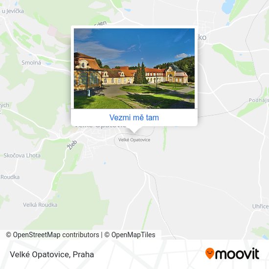Velké Opatovice mapa