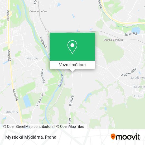 Mystická Mýdlárna mapa