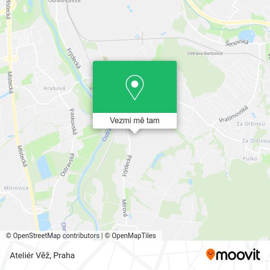 Ateliér Věž mapa