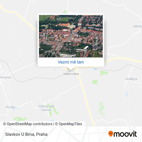Slavkov U Brna mapa