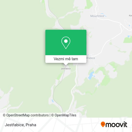 Jestřabice mapa