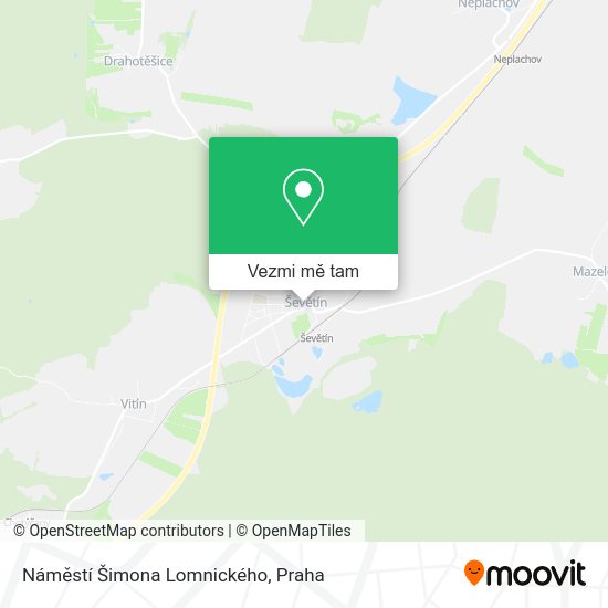 Náměstí Šimona Lomnického mapa