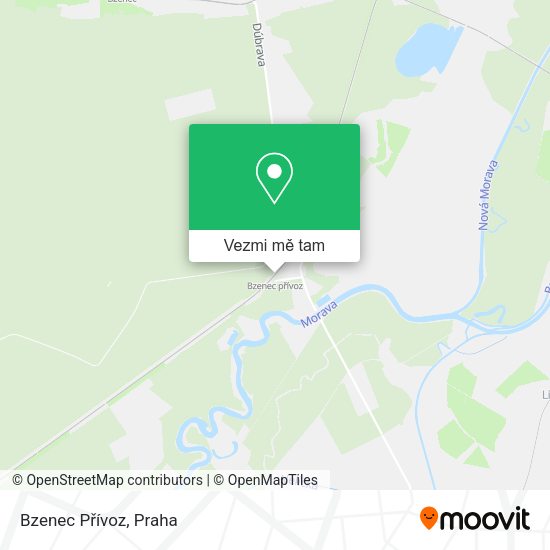 Bzenec Přívoz mapa