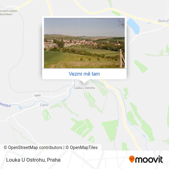 Louka U Ostrohu mapa