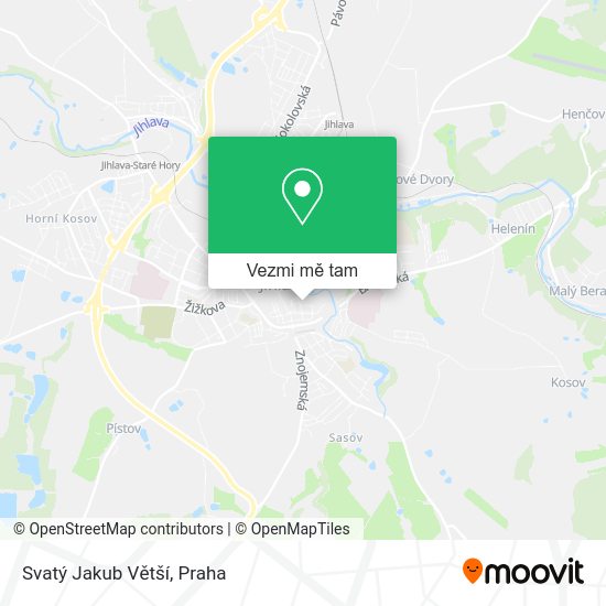Svatý Jakub Větší mapa