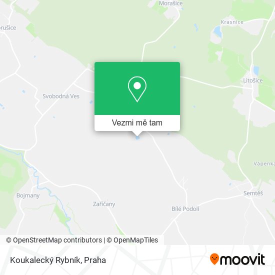 Koukalecký Rybník mapa