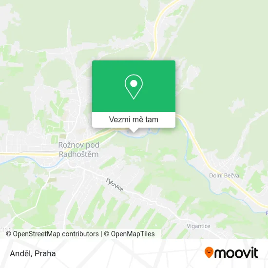Anděl mapa