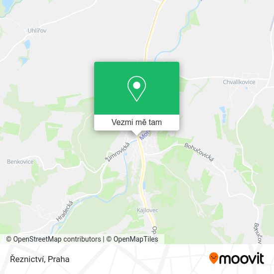 Řeznictví mapa