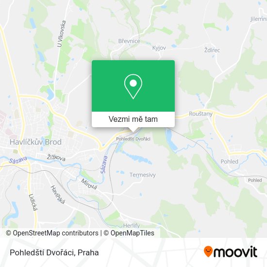 Pohledští Dvořáci mapa