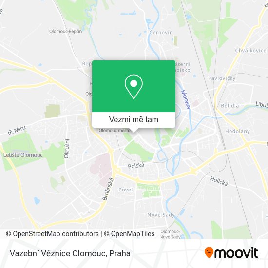 Vazební Věznice Olomouc mapa