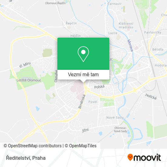 Ředitelství mapa