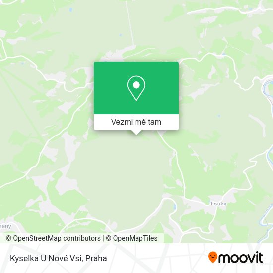 Kyselka U Nové Vsi mapa