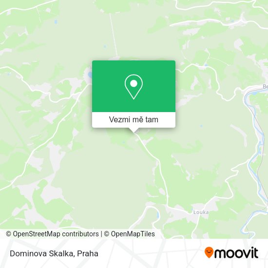 Dominova Skalka mapa