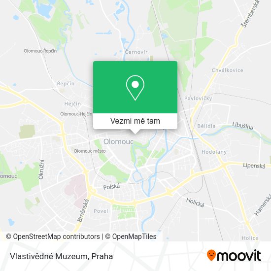 Vlastivědné Muzeum mapa