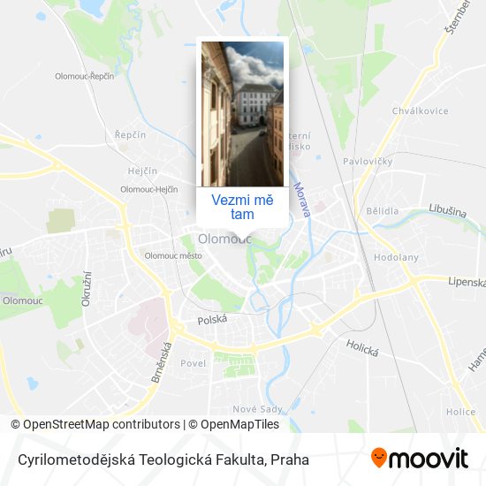Cyrilometodějská Teologická Fakulta mapa