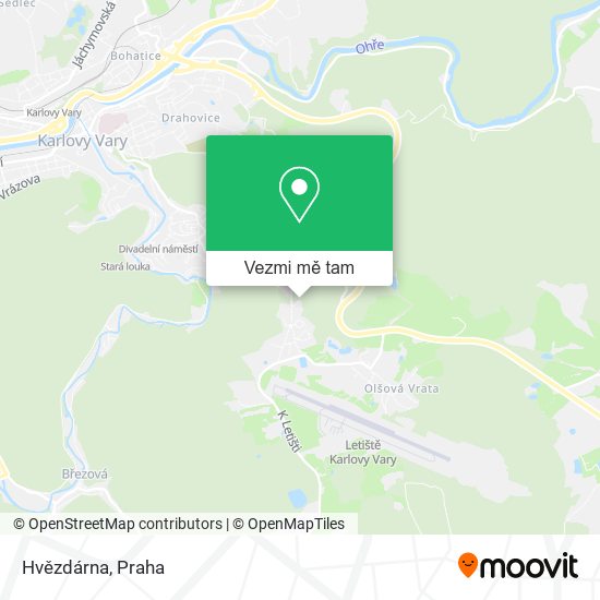 Hvězdárna mapa