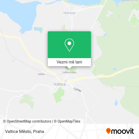 Valtice Město mapa