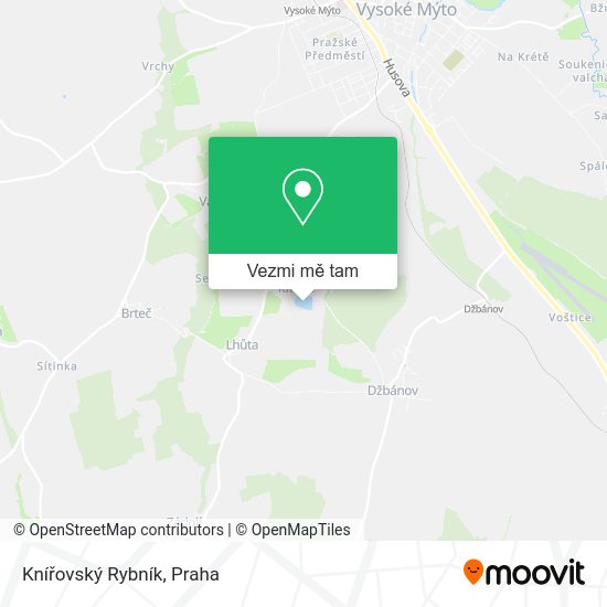 Knířovský Rybník mapa