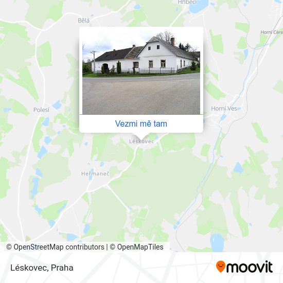 Léskovec mapa