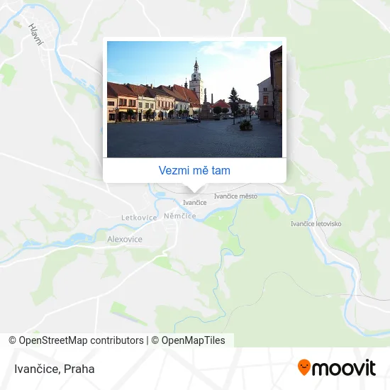 Ivančice mapa