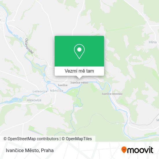 Ivančice Město mapa