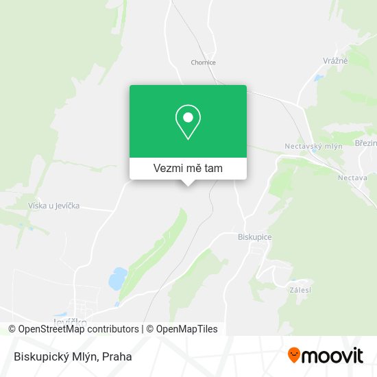 Biskupický Mlýn mapa