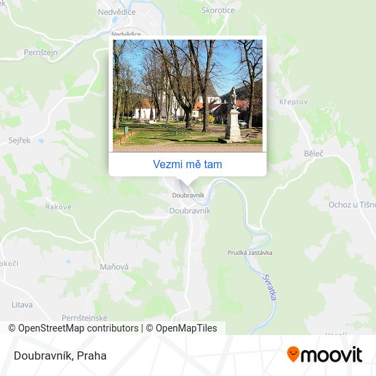 Doubravník mapa