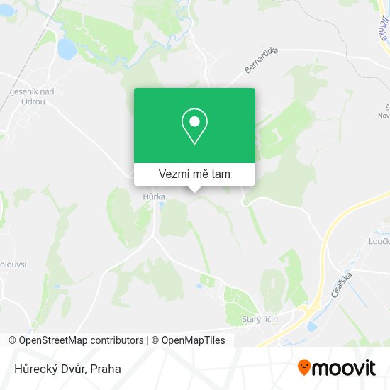 Hůrecký Dvůr mapa