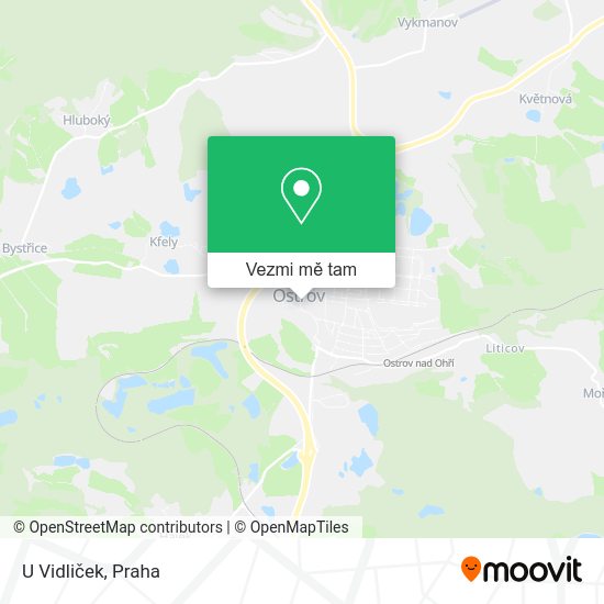 U Vidliček mapa