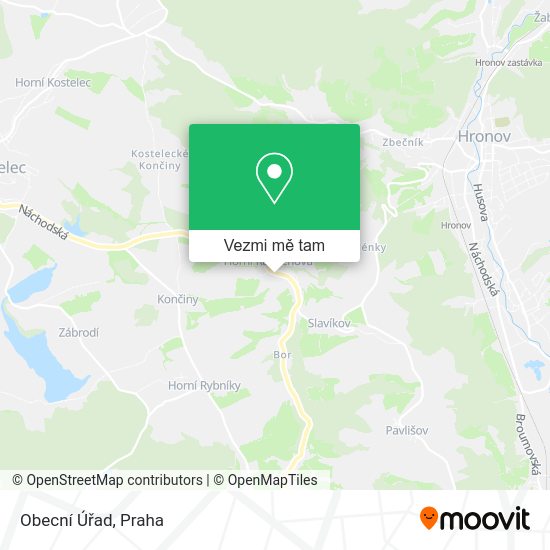 Obecní Úřad mapa