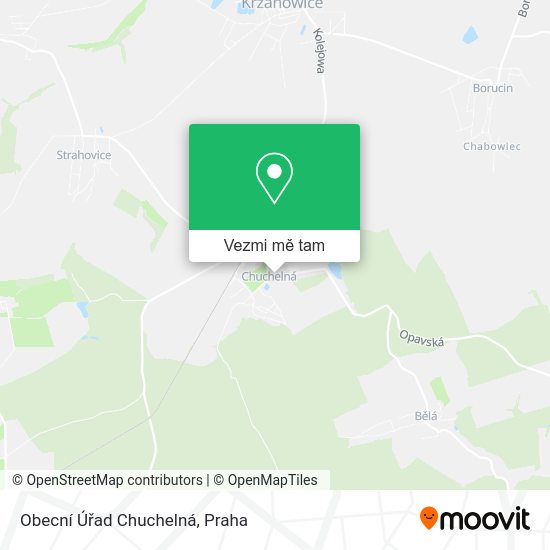 Obecní Úřad Chuchelná mapa
