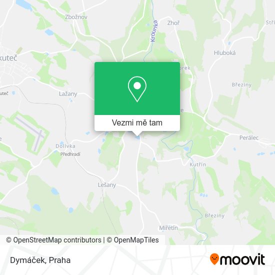 Dymáček mapa