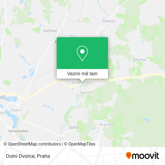 Dolní Dvorce mapa