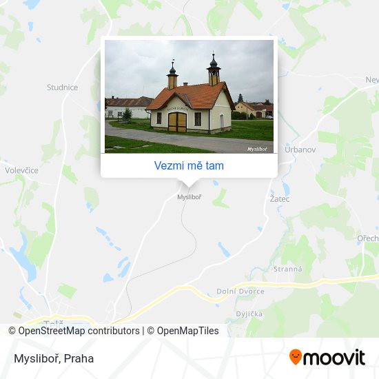 Mysliboř mapa