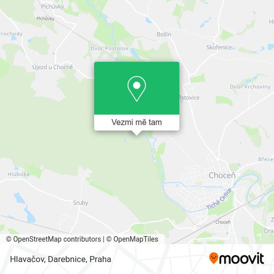Hlavačov, Darebnice mapa