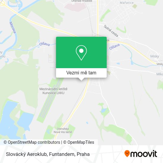 Slovácký Aeroklub, Funtandem mapa