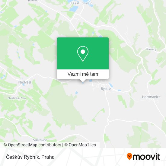 Češkův Rybník mapa