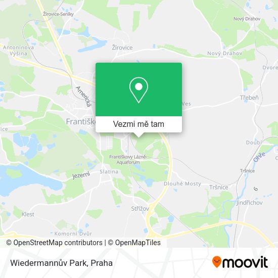 Wiedermannův Park mapa