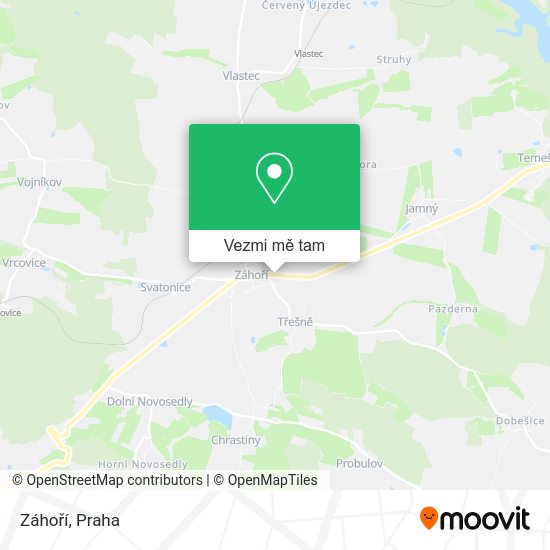 Záhoří mapa