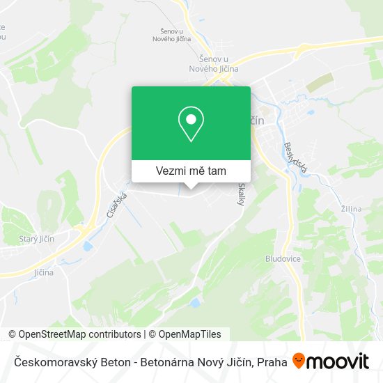 Českomoravský Beton - Betonárna Nový Jičín mapa