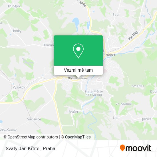 Svatý Jan Křtitel mapa