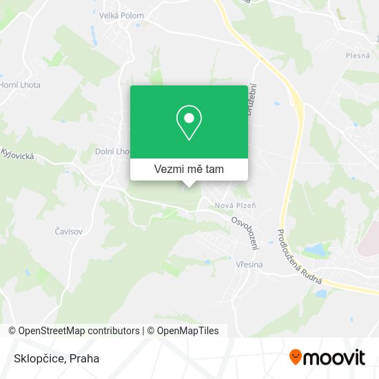 Sklopčice mapa