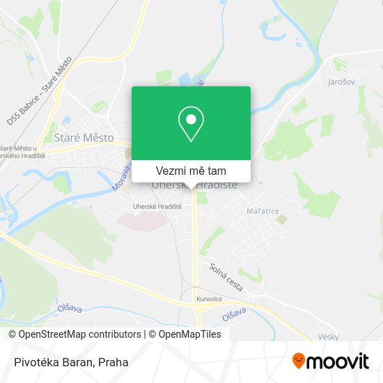 Pivotéka Baran mapa
