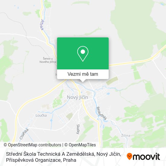 Střední Škola Technická A Zemědělská, Nový Jičín, Příspěvková Organizace mapa