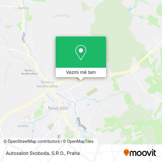Autosalon Svoboda, S.R.O. mapa