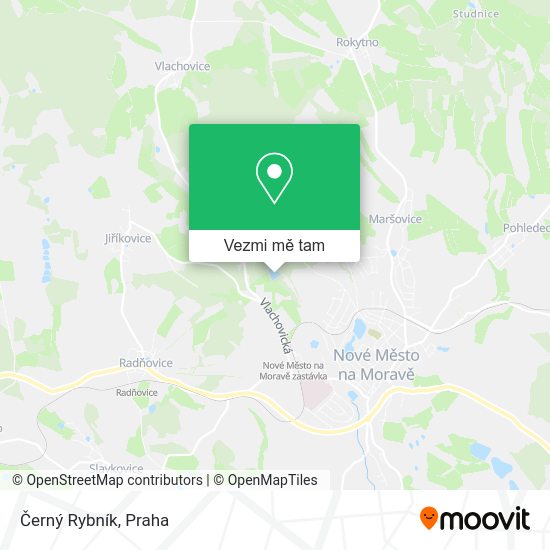 Černý Rybník mapa