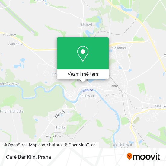 Café Bar Klid mapa