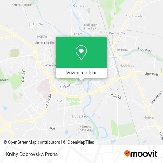 Knihy Dobrovský mapa